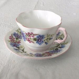 Floral Teacup and Saucer Set